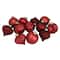 12ct. Red Mercury Glass Style Glass Ornaments